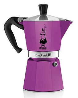 Bialetti 06909 6-Cup Espresso Coffee Maker, Purple