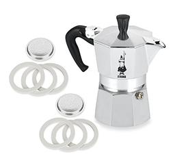 Machine And Genuine Bialetti, Six Replacement Gaskets And Tw