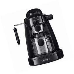 With Built-in Steam Wand, Glass Decanter,