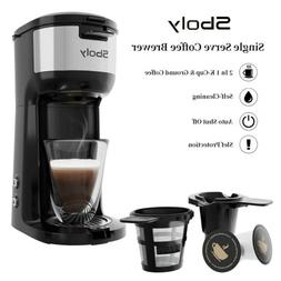 Single Serve K-cup Pod Coffee Brewer 6 To 14 Oz Auto-cleanin