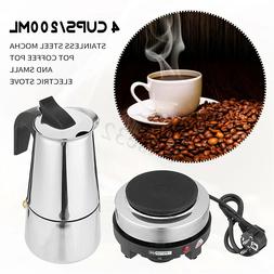 Pot Percolator Electric Stove 4cups