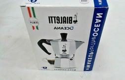 6-Cup Aluminum Stovetop Espresso Maker, Classic Moka Pot Oct