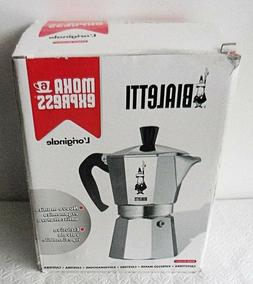Bialetti 6 Cup Moka Express Aluminum Stovetop Espresso Maker