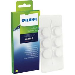 6 Philips Saeco Cleaning Tablets for Grind & Brew / Senseo M