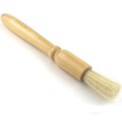 Coffee Grinder Cleaning Brush, Heavy Wood Handle & Natural B