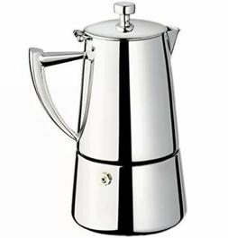 Cuisinox Roma 10-cup Stainless Steel Stovetop Moka Espresso 