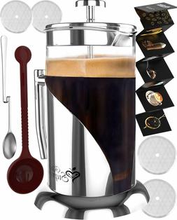 Complete Bundle | 34 Oz | Best Coffee Pot With 304 Stainless