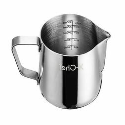 X-Chef Frothing Pitcher Stainless Steel Milk Pitcher 12 oz 