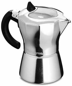 aerolatte Moka Stovetop Espresso Pot Coffee Maker, 6 Cup Cap