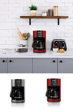 12 Cups Red Drip Removable Filter Basket