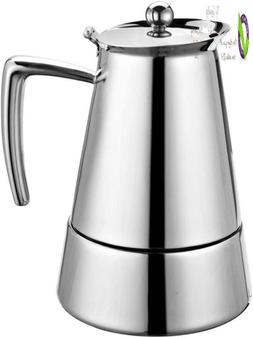 Cuisinox Barista 6 Cup Espresso Coffeemaker, Silver