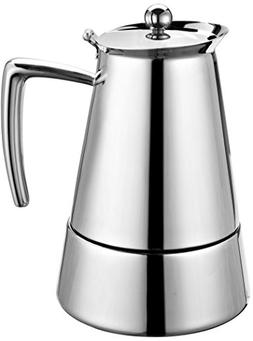 Cuisinox Barista 6 Cup Espresso Coffeemaker, Silver