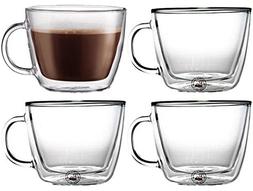 Bodum Bistro Double-Wall Insulated Glass Caf&eacute; Latte Mug 
