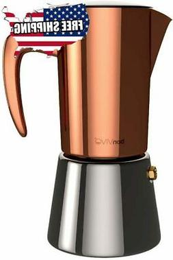 bonVIVO Intenca Stovetop Espresso Maker, Italian Espresso Co