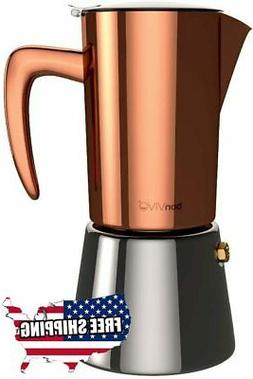 bonVIVO Intenca Stovetop Espresso Maker, Italian Espresso Co