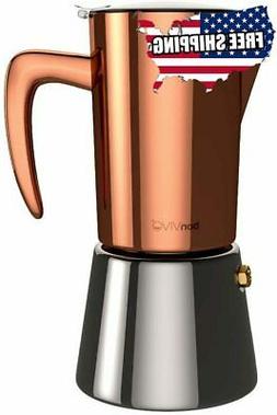bonVIVO Intenca Stovetop Espresso Maker, Italian Espresso Co