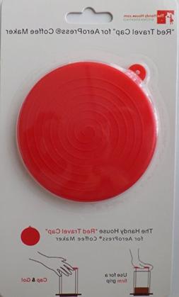 The Handy House Travel Cap For AeroPress Coffee Maker, Red F