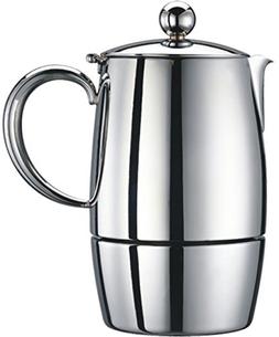 Cuisinox COF-10F Firenza Espresso Coffeemaker, 10 Cup, Silve