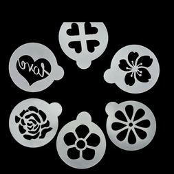 Coffee Art Stencil Templates Latte Cappuccino Espresso Tools