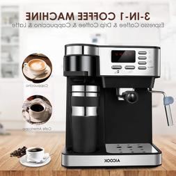 Automatic Multifunction Espresso Drip And Frother 15 Bar New
