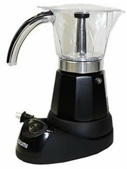 Black Imusa Cafetera Electrica Espresso 3 - 6 Cup Electric