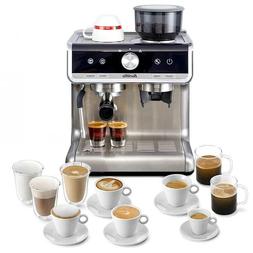 Grinder All-in-one 15 Bar Built-in Milk Frother Semi Automat