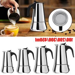 Percolator Espresso Machine Pot Stainless Steel Cafe Accesso