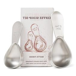 Coletti COL105 Coffee Scoop, 1 Tablespoon & 2 Tablespoon Set