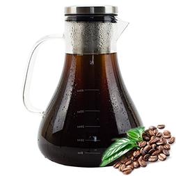 Glass, Iced Coffee Maker & Iced Tea Maker, Glass Carafe, Cof