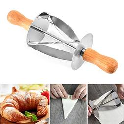 Croissant Cutter, MSOO Stainless Steel Rolling Cutter for Cr