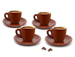 Cuisinox CUP-466BR Brown Espresso Cups,Set of 4