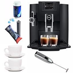 Jura E8 Espresso Machine with Knox Milk Frother and Coffee A
