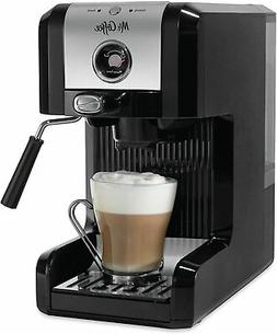 Mr. Coffee Easy Espresso Maker, 6 Piece, Chrome/Black