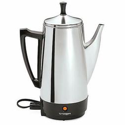 Percolator 12 Cups Corded Filter Stainless Steel Easy Pour