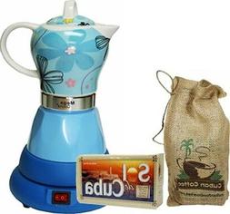 4 Cups Color Green Includes Coffee In Beautiful Jute Bag