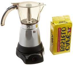 Electric Espresso Coffee Makes 3-6 Cups. 10 oz Bustelo Espre