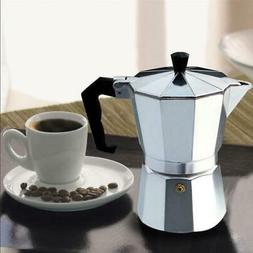 2/3 Cup Italian Stove Top Coffee Percolator Pot Aluminum