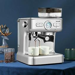 2 Cup With Built-in Steamer Frother And Bean Grinder New