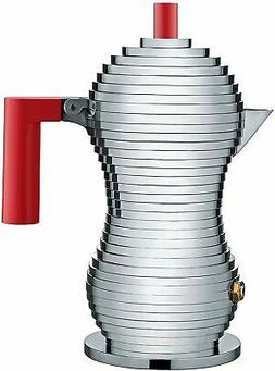 Moka Alessi Pulcina Mdl02/1 R Red In Aluminium 1 Cup