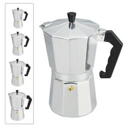 1/3/6/9/12 Cups Italian Stove Top Coffee Percolator Pot Dura