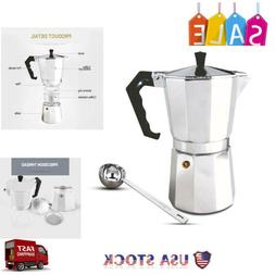 Moka Express Made In Italy 6-cup Stovetop Espresso Maker +sp
