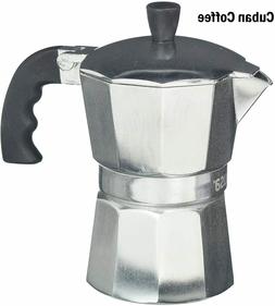 Stovetop Coffeemaker 3-cup Moka Pot Silver Imusa Italian