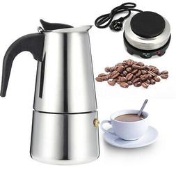 Pot Office Electric Stove Stainless Steel 200ml
