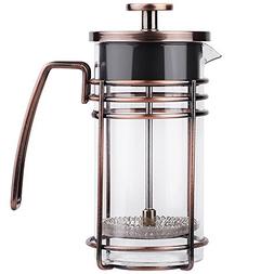 ZaKura French Press Coffee Maker, Tea Maker, Stainless Steel