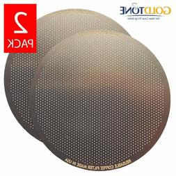  GoldTone Reusable Disk Coffee Filter for Aeropress Coffee a