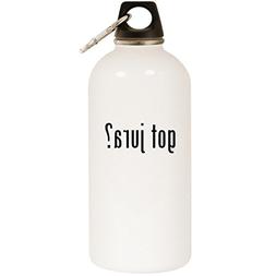 got jura? - White 20oz Stainless Steel Water Bottle with Car