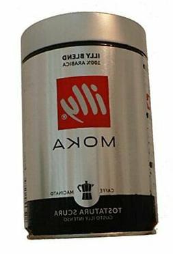 Illy Caffe Moka Ground Coffee Dark Roast 8.8 Ounce - Pack of