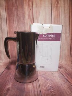 Stainless Steel Moka Pot For 5-6 Cups