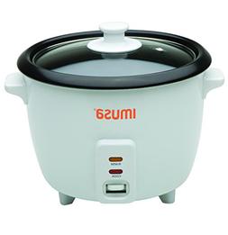 IMUSA Kitchen Home Electric 3-Cup Nonstick Glass Lid Rice St