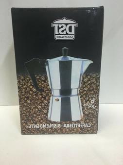 Black Italian & Cuban Cafe Coffee Aluminum Pot